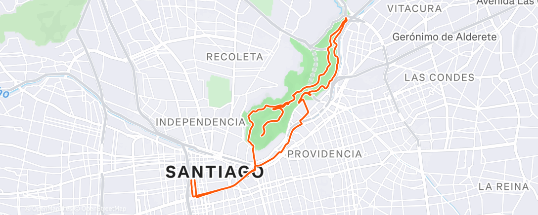 Map of the activity, Lunch Ride