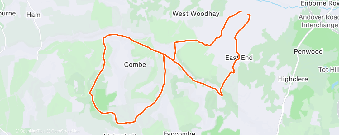 Map of the activity, Morning Ride