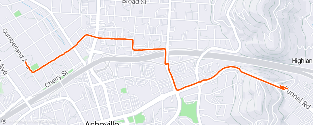 Map of the activity, Walk to Enterprise