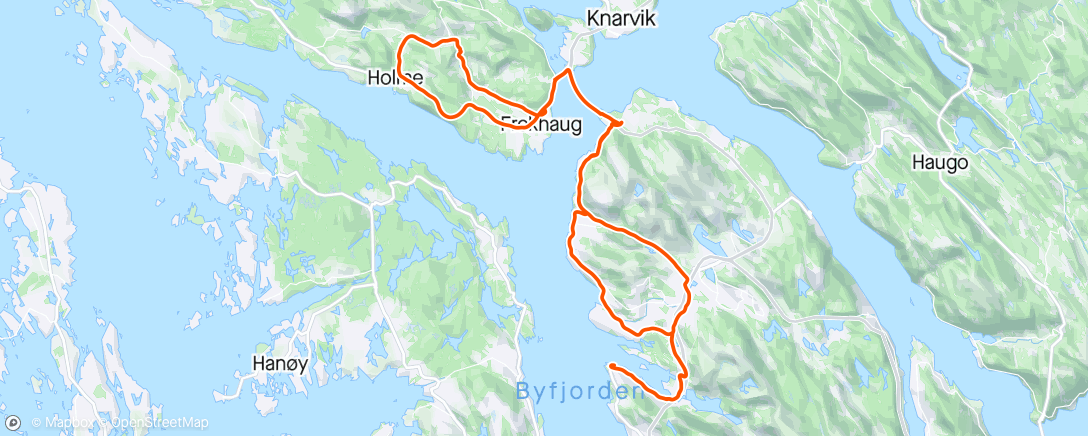 Carte de l'activité Eidsvågneset-Salhus-Holsnøy
