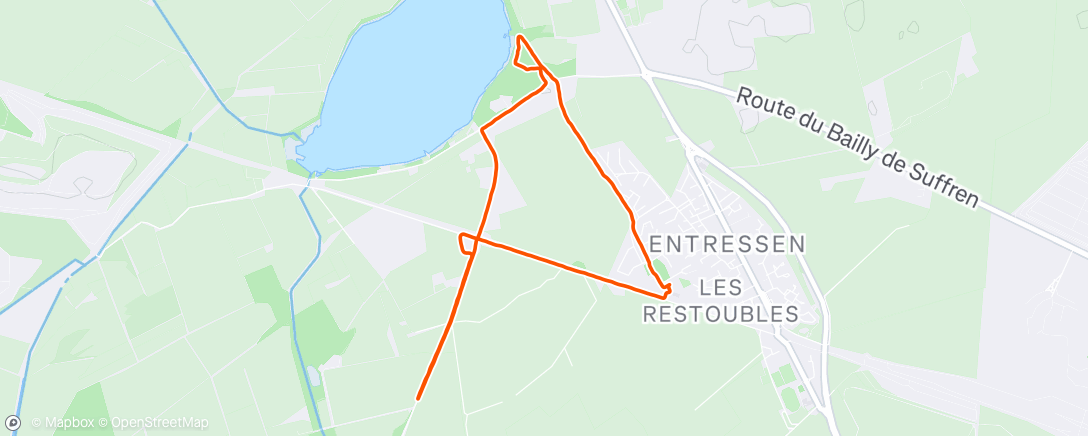 Map of the activity, Marche dans l'après-midi