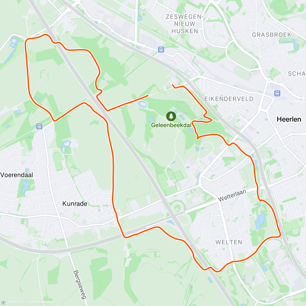 Map of the activity, Rondje Terworm met Ton, Hans en Ron namen een wat korter rondje