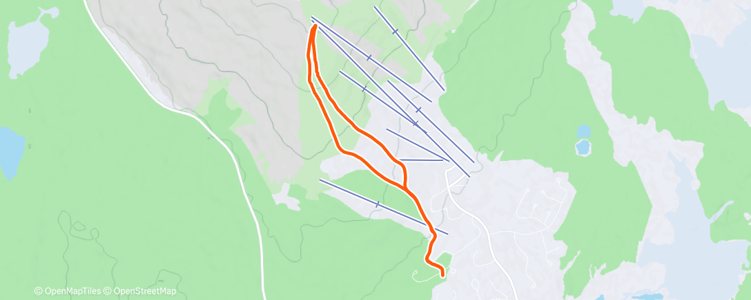Map of the activity, Morning Backcountry Ski