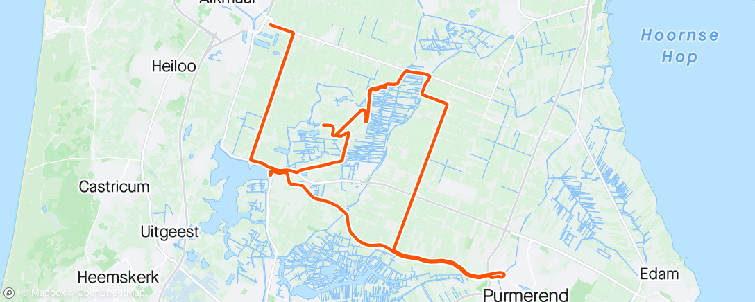 Map of the activity, Morning Ride