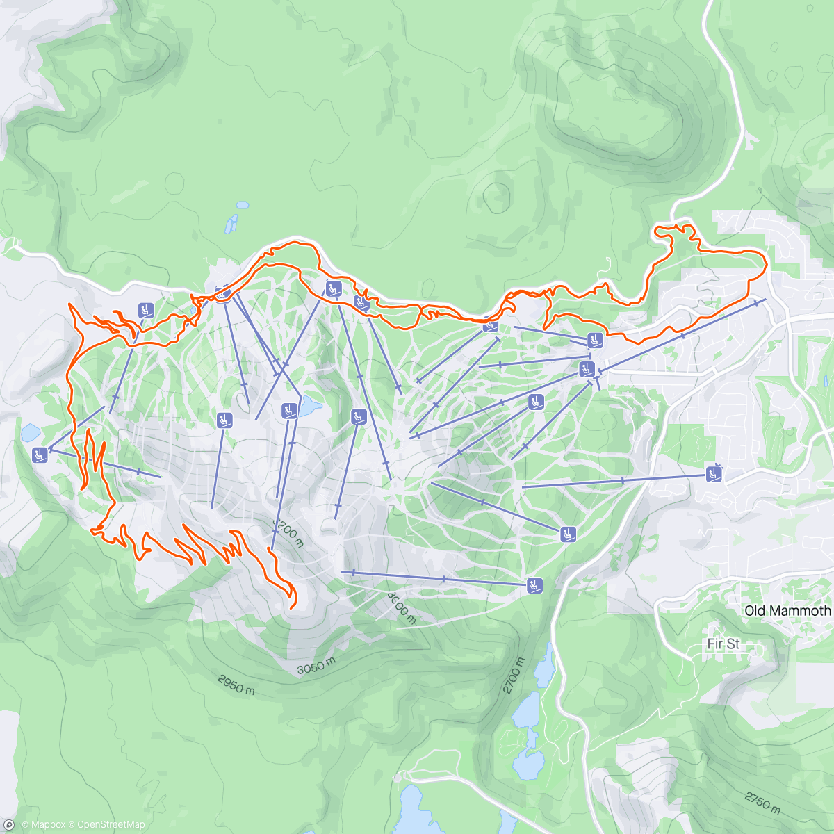 Map of the activity, Getting some elevation at elevation