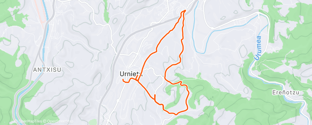 Map of the activity, Carrera de mañana