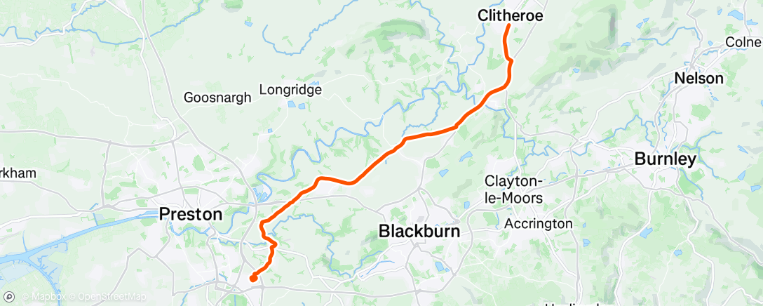 Map of the activity, Morning Ride