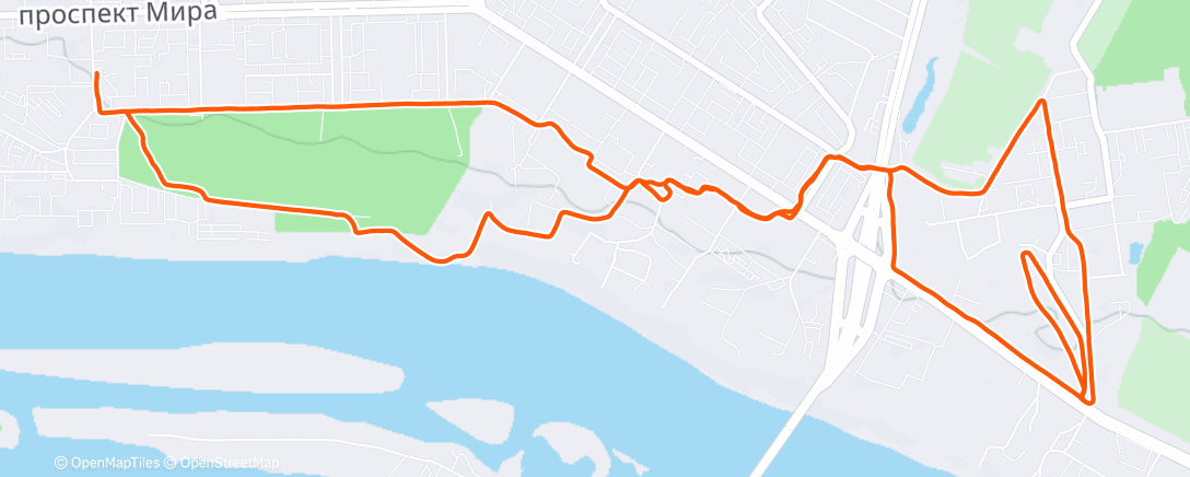 Карта физической активности (Morning Run)