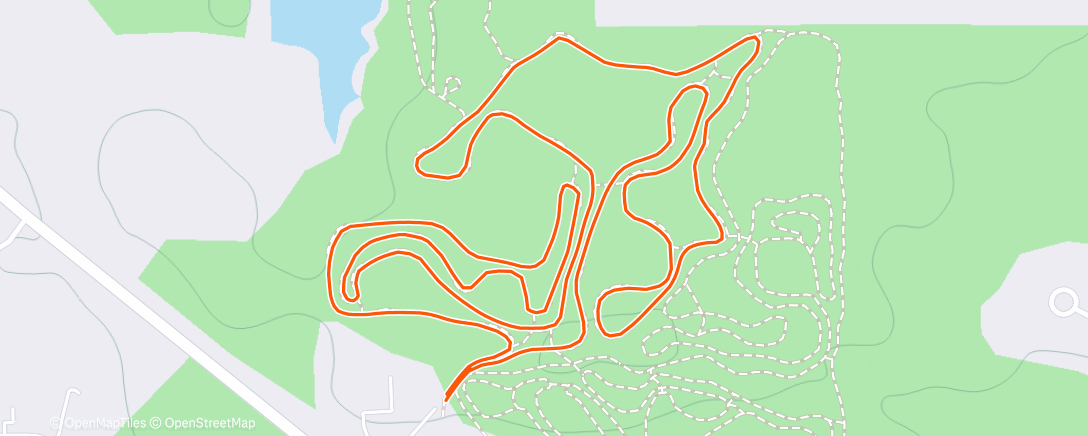 Map of the activity, Afternoon Ski