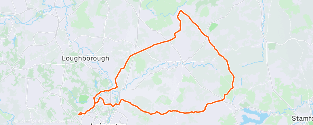 Map of the activity, Out in the rain with Dave & Tom 🌧️