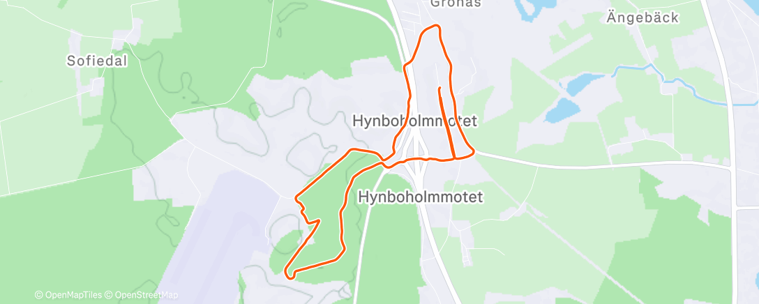 Карта физической активности (Afternoon Run)