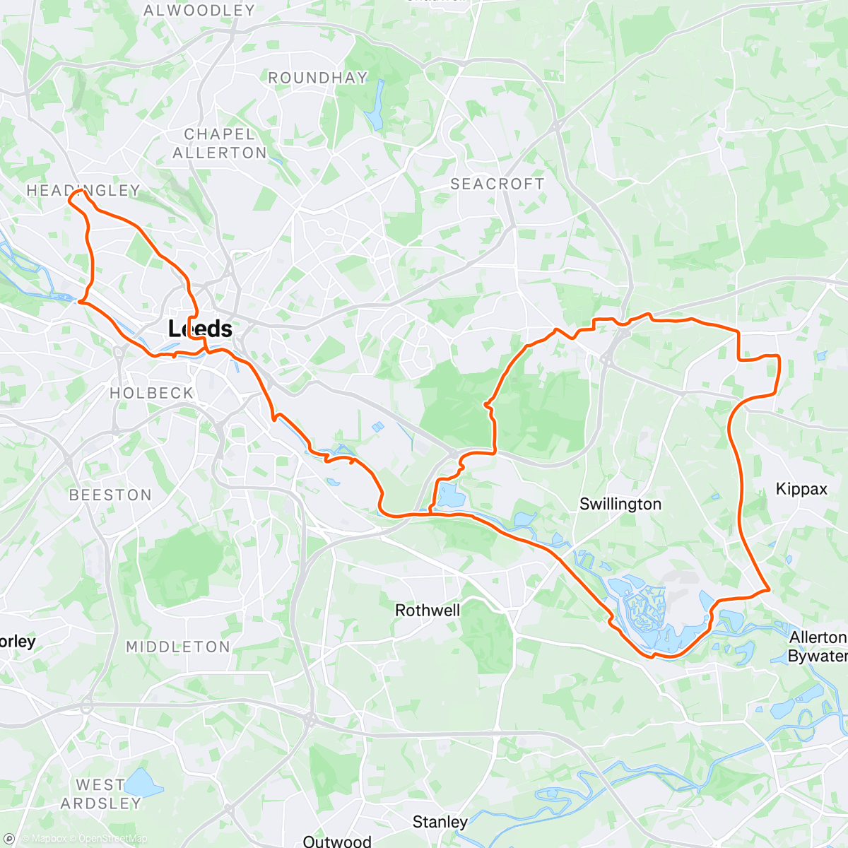 Map of the activity, Morning Gravel Ride