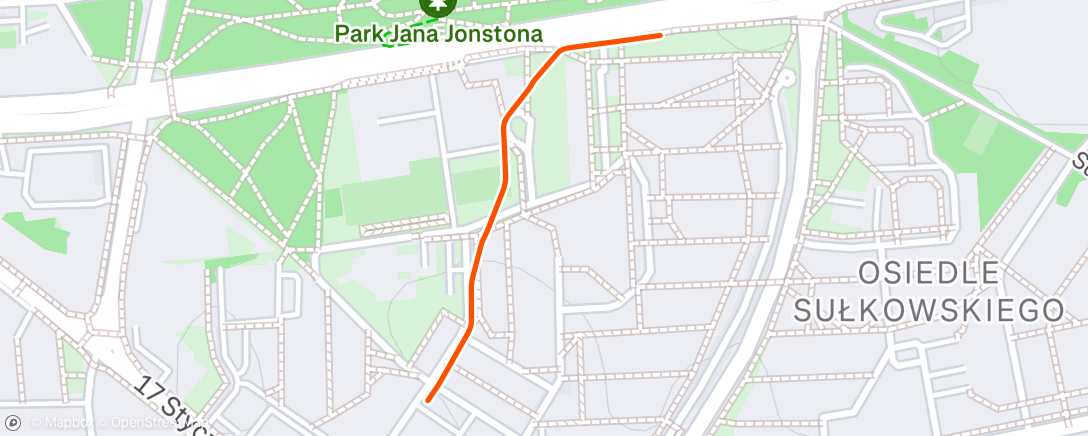 Map of the activity, Afternoon Walk