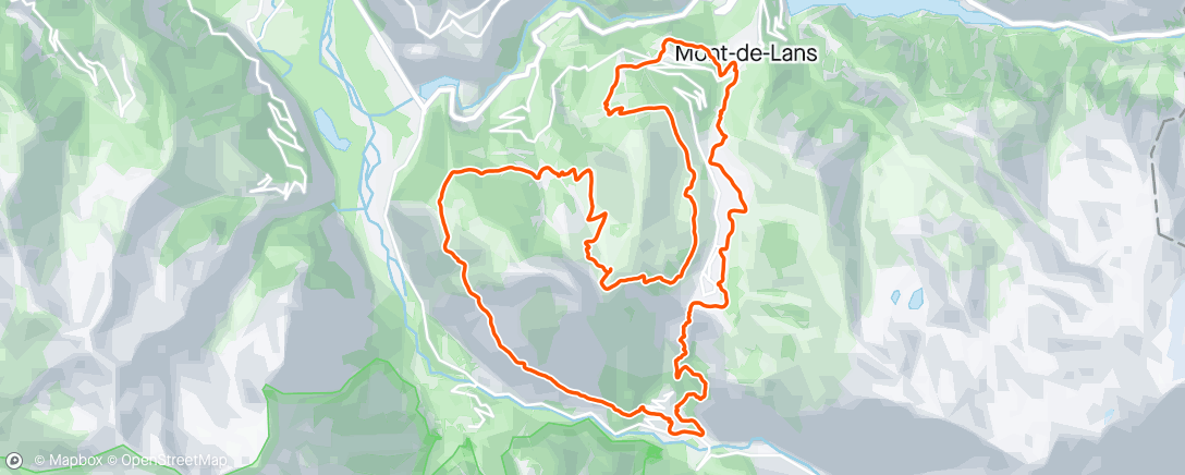 Map of the activity, Défi de la Muzelle E4 : Du Sapey à Mont de Lans