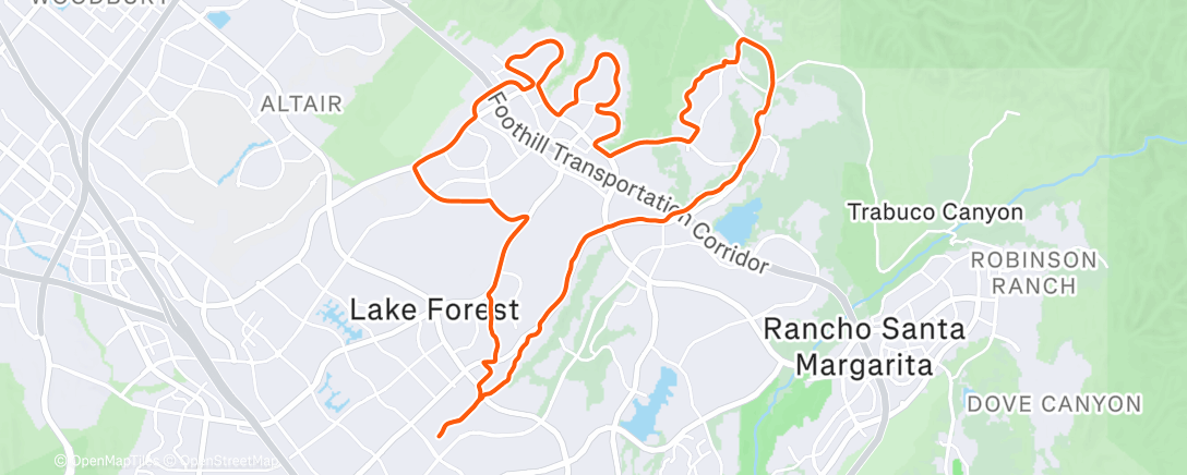 Карта физической активности (Lunch Ride)