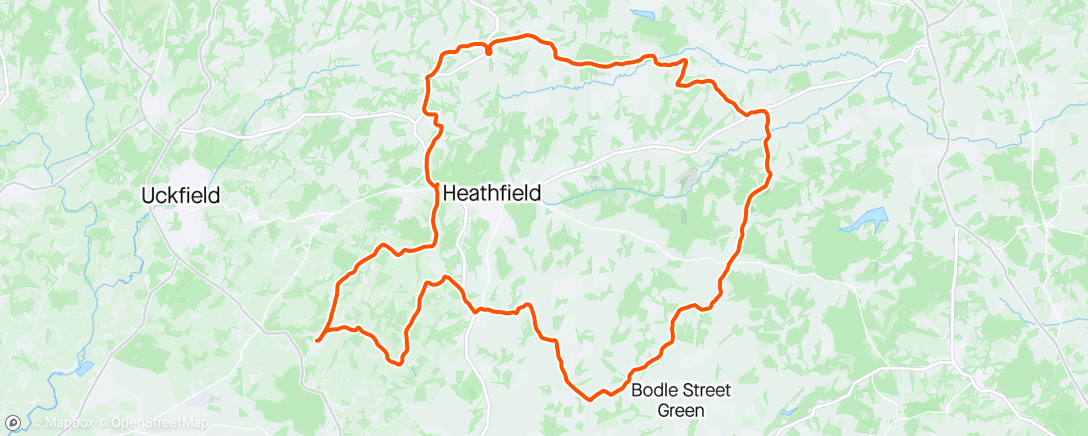 Map of the activity, Relaxing Ride in the Sunshine ☀️