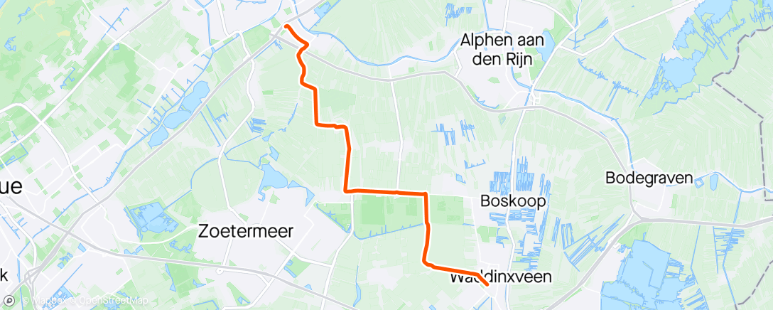 Map of the activity, Namiddagrit - werkwoon