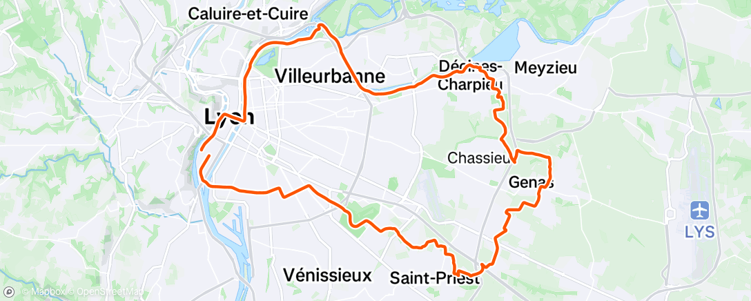 Map of the activity, Gravel a bloc 🌄🚴💨