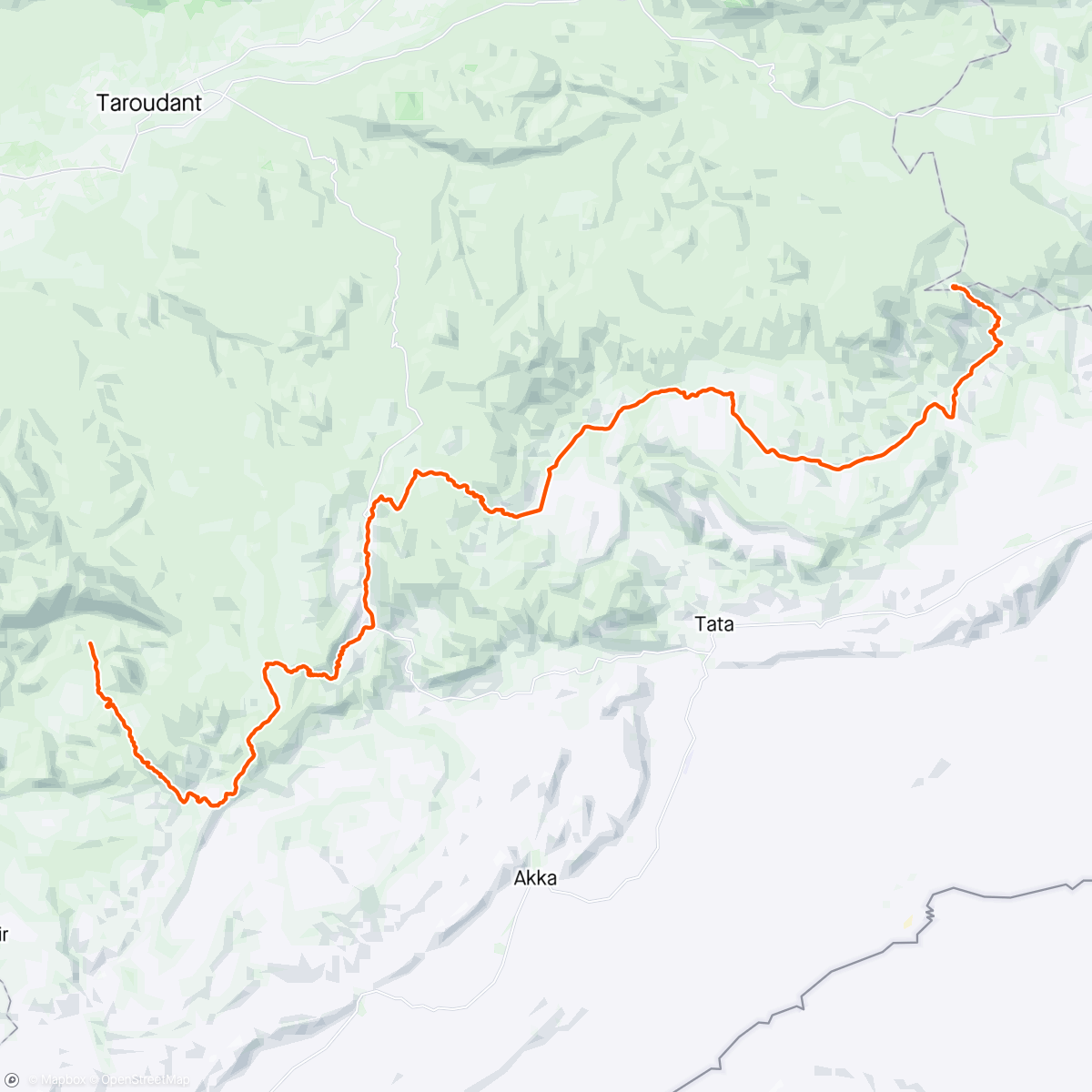 Map of the activity, 20/24 Radfahrt - Atlas Mountain Race CP2 - CP3