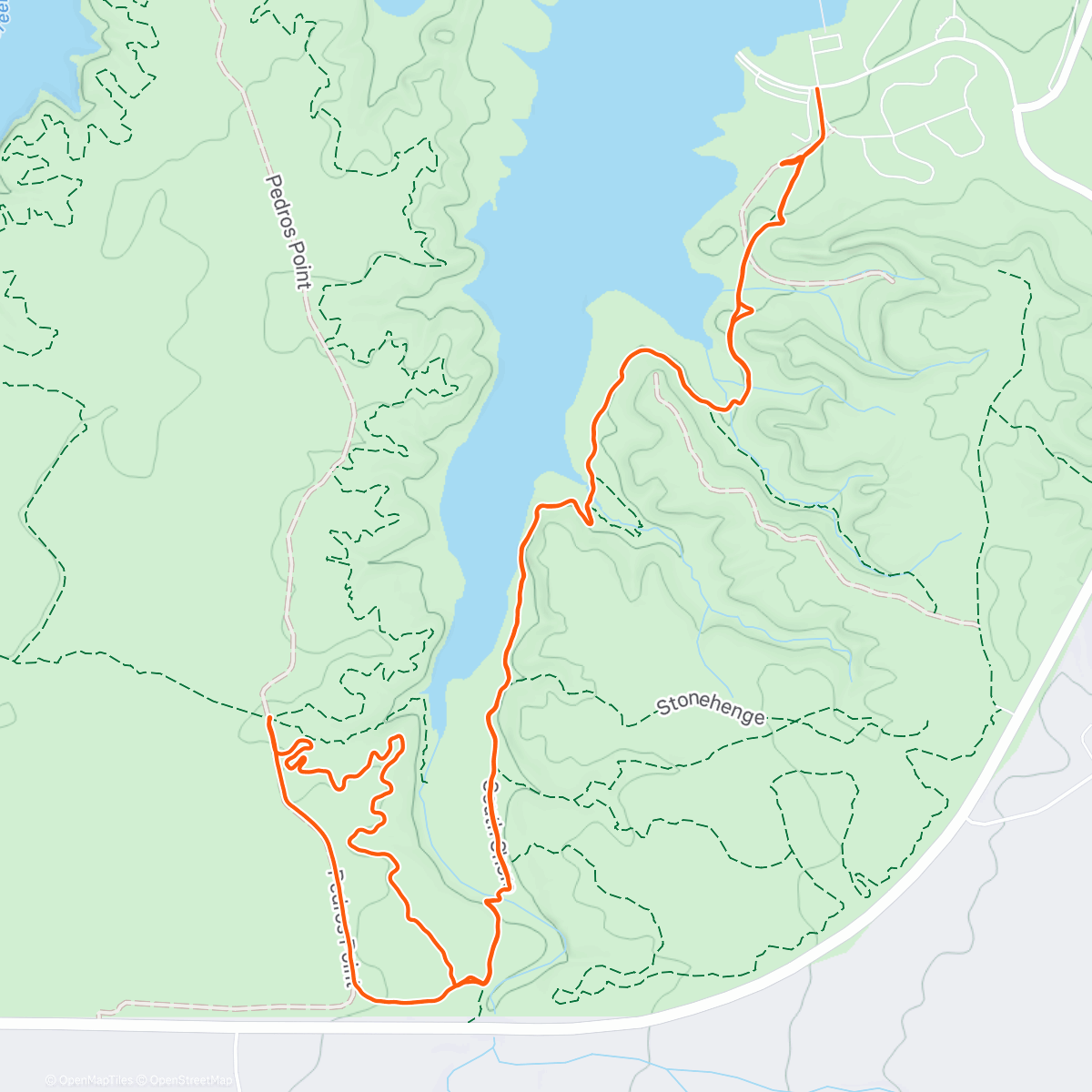 Map of the activity, Shirtless in January 👌🏿