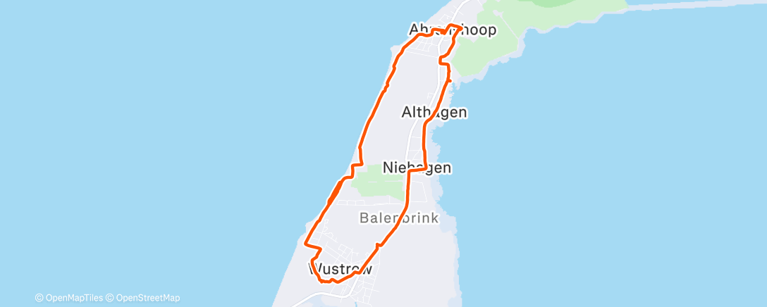 Map of the activity, Wanderung am Mittag