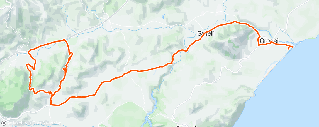 Mapa de la actividad, GiroSardegna stage 4