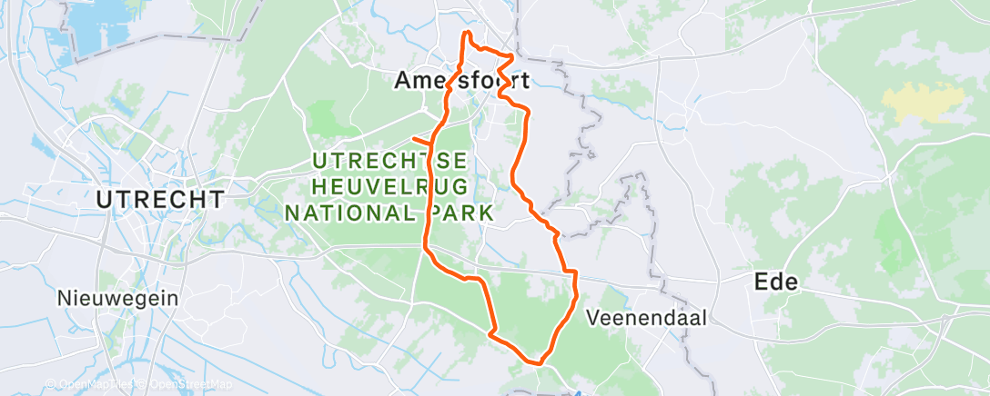 Map of the activity, Paardrijden 🏇