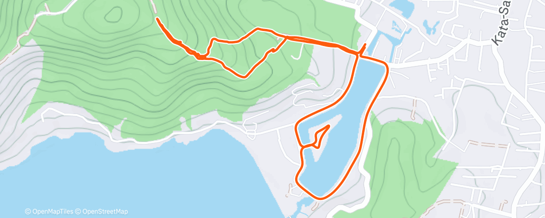 Map of the activity, Final Sunshine Run
