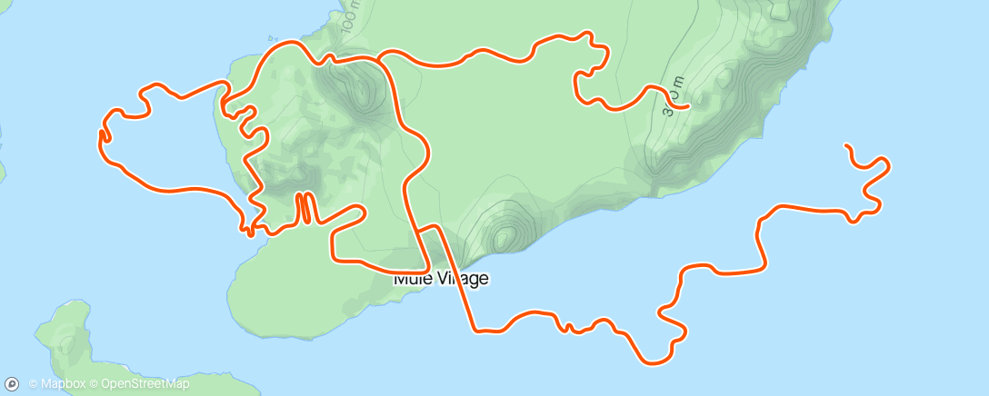 Mapa da atividade, Zwift - Pacer Group Ride: Triple Flat Loops in Watopia with Coco