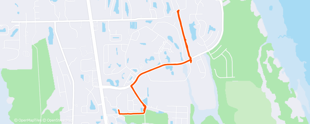 Map of the activity, Morning Run