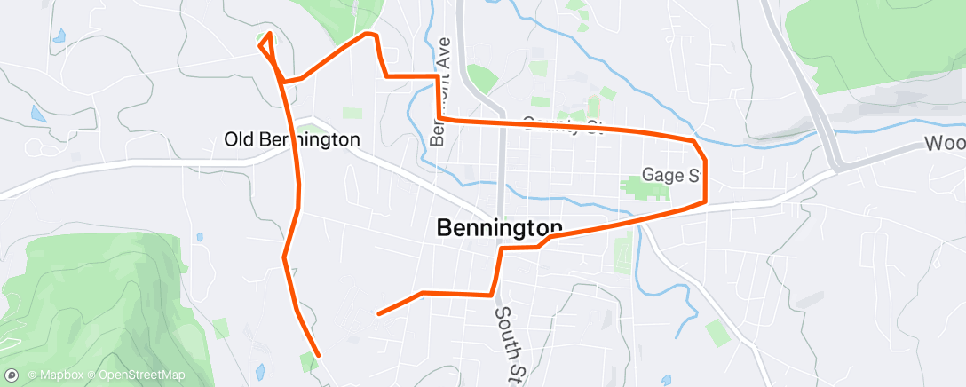 Map of the activity, Morning Run