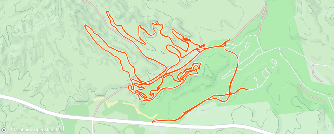 Map of the activity, Vail Lake XC