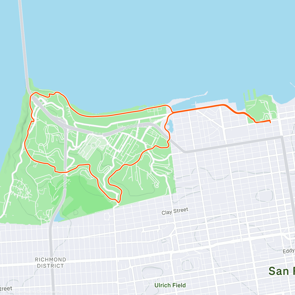 Map of the activity, Cream of Gold