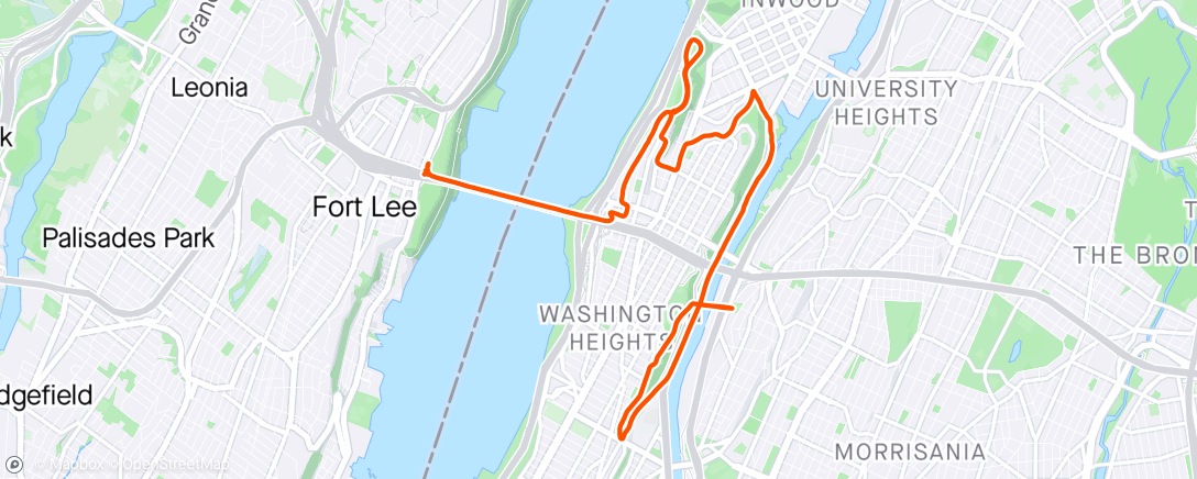 Map of the activity, Upper Manhattan, NY