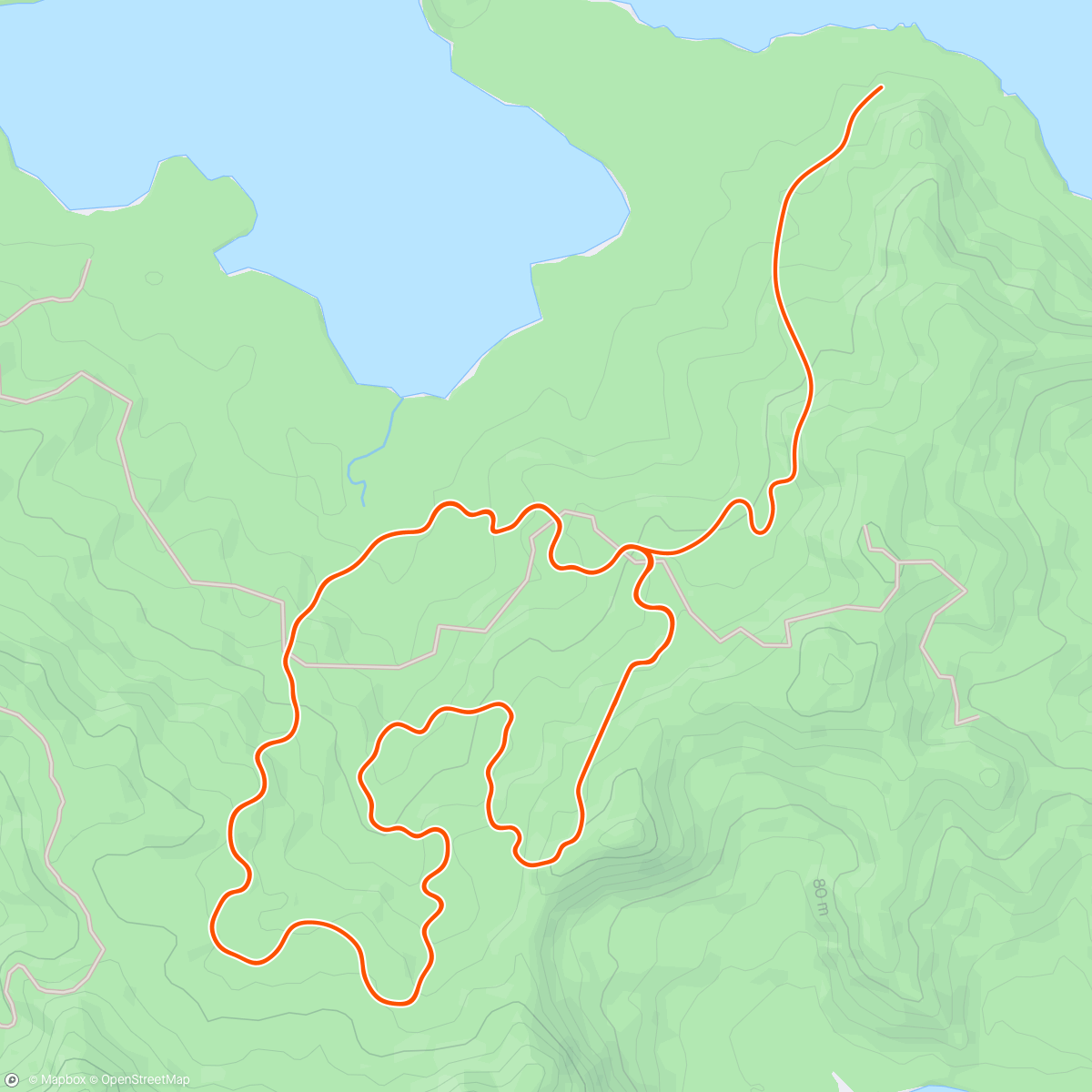 Map of the activity, Zwift - SST (Long) in Watopia