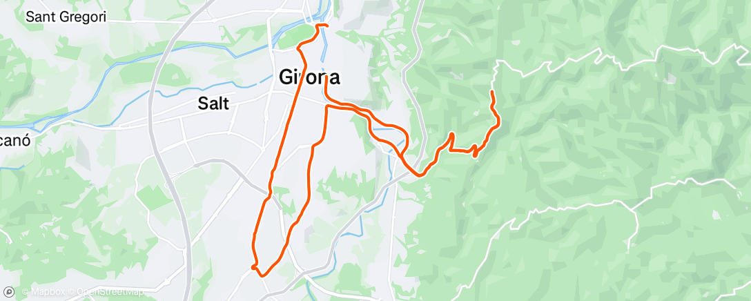 Mappa dell'attività Morning Ride