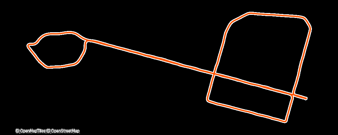 Map of the activity, Утренний забег