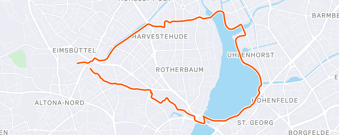 Map of the activity, Endurance Run