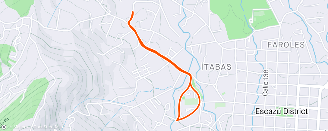 Map of the activity, Jaboncillos