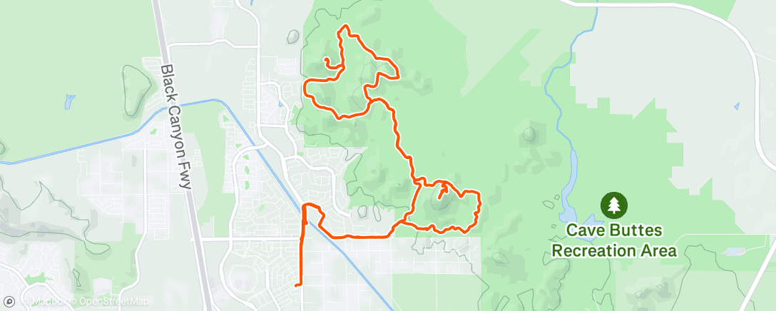 Map of the activity, Morning Ride