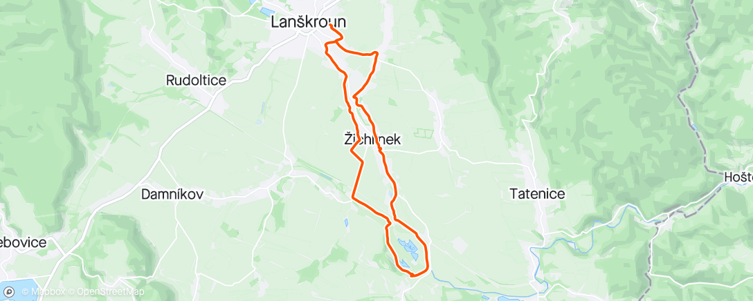 Kaart van de activiteit “Lanškroun Mountain Bike Ride”