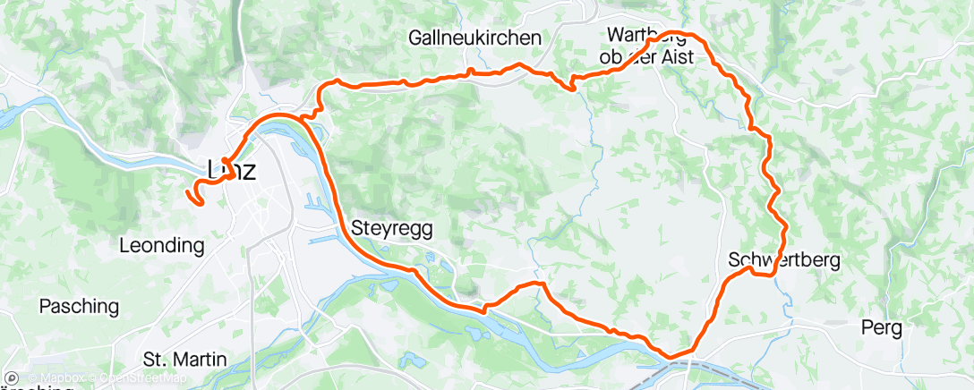 Map of the activity, Fahrt am Morgen mit Don