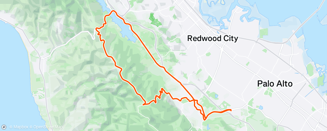 Map of the activity, Glorious morning on Skyline ☀️