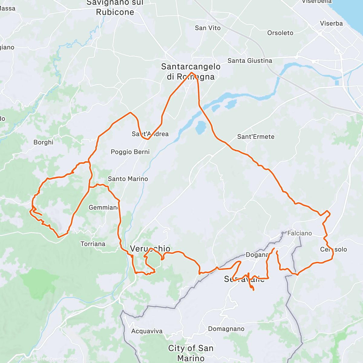 Map of the activity, San Marino 🇸🇲