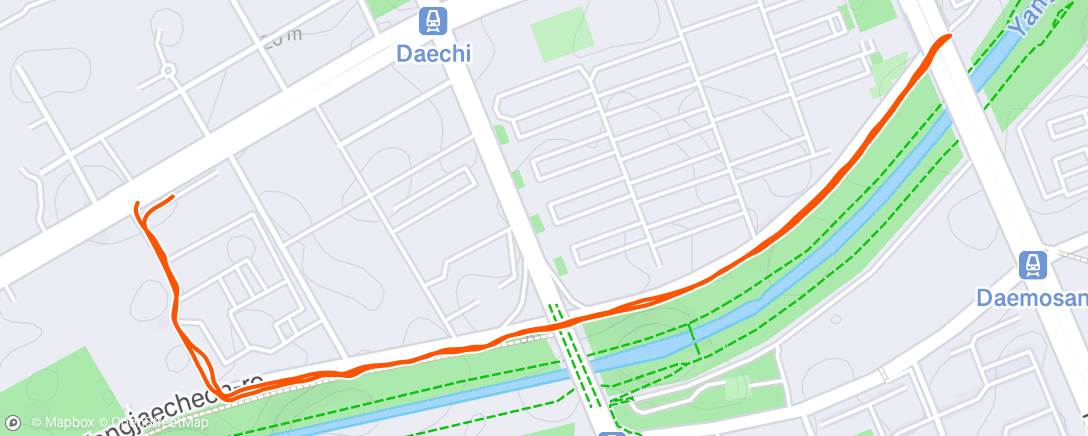Map of the activity, Morning Run
