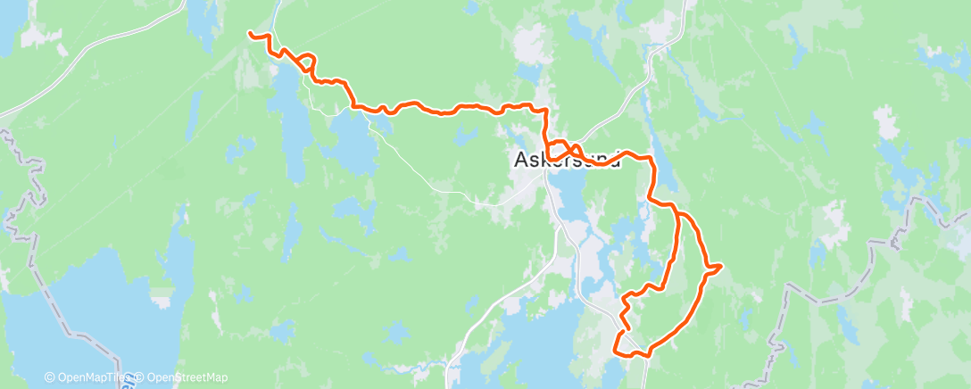 Map of the activity, Juldagsdistans!