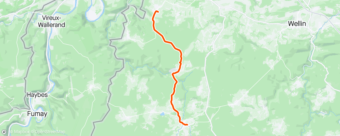 Mapa da atividade, Lunch E-Bike Ride