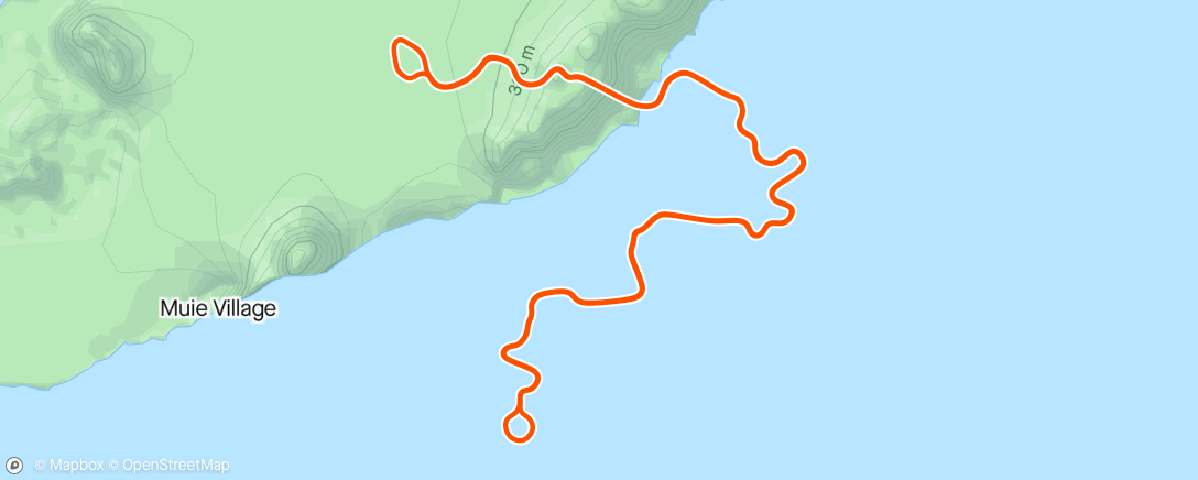 Map of the activity, Endurance