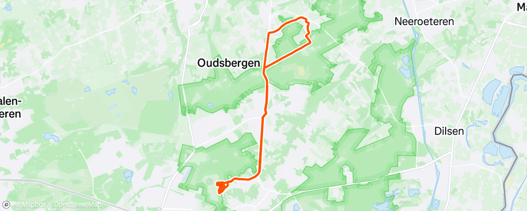 Map of the activity, MTB
