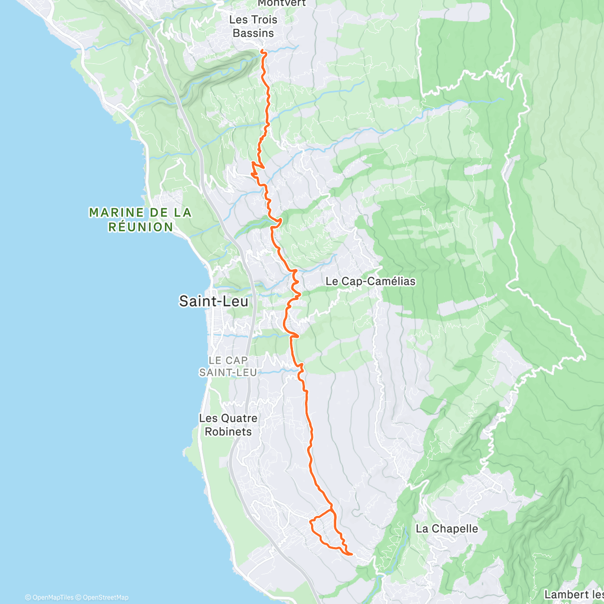 Map of the activity, Un aller retour jusqu’à LA ravine ! 😍